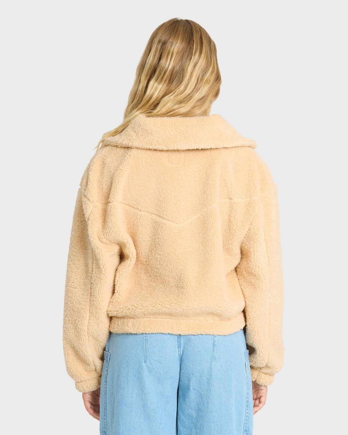 Barra Sherpa Half-Zip Sweatshirt - Buttercream
